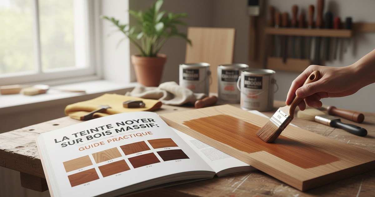 La teinte noyer sur bois massif : guide pratique